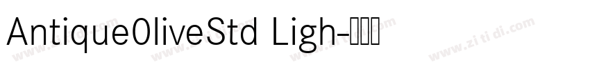 Antique0liveStd Ligh字体转换